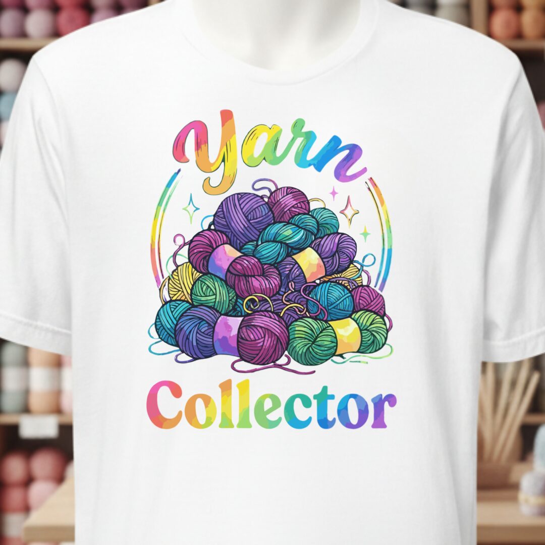 Yarn Collector - Rainbow T-Shirt White t-shirt