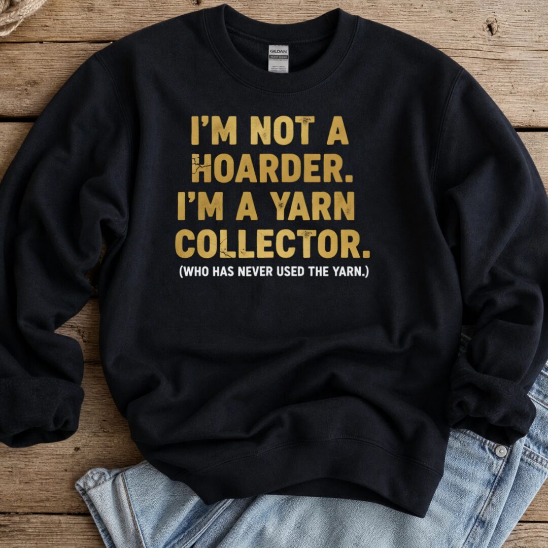 Yarn Collector Sweatshirt Black t-shirt