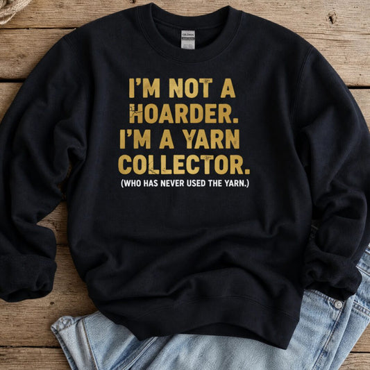 Yarn Collector Sweatshirt Black t-shirt