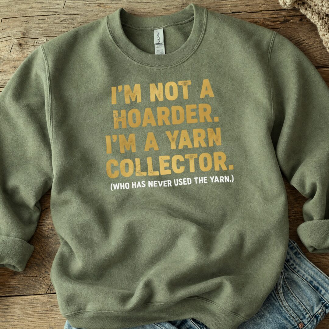Yarn Collector Sweatshirt Military Green t-shirt