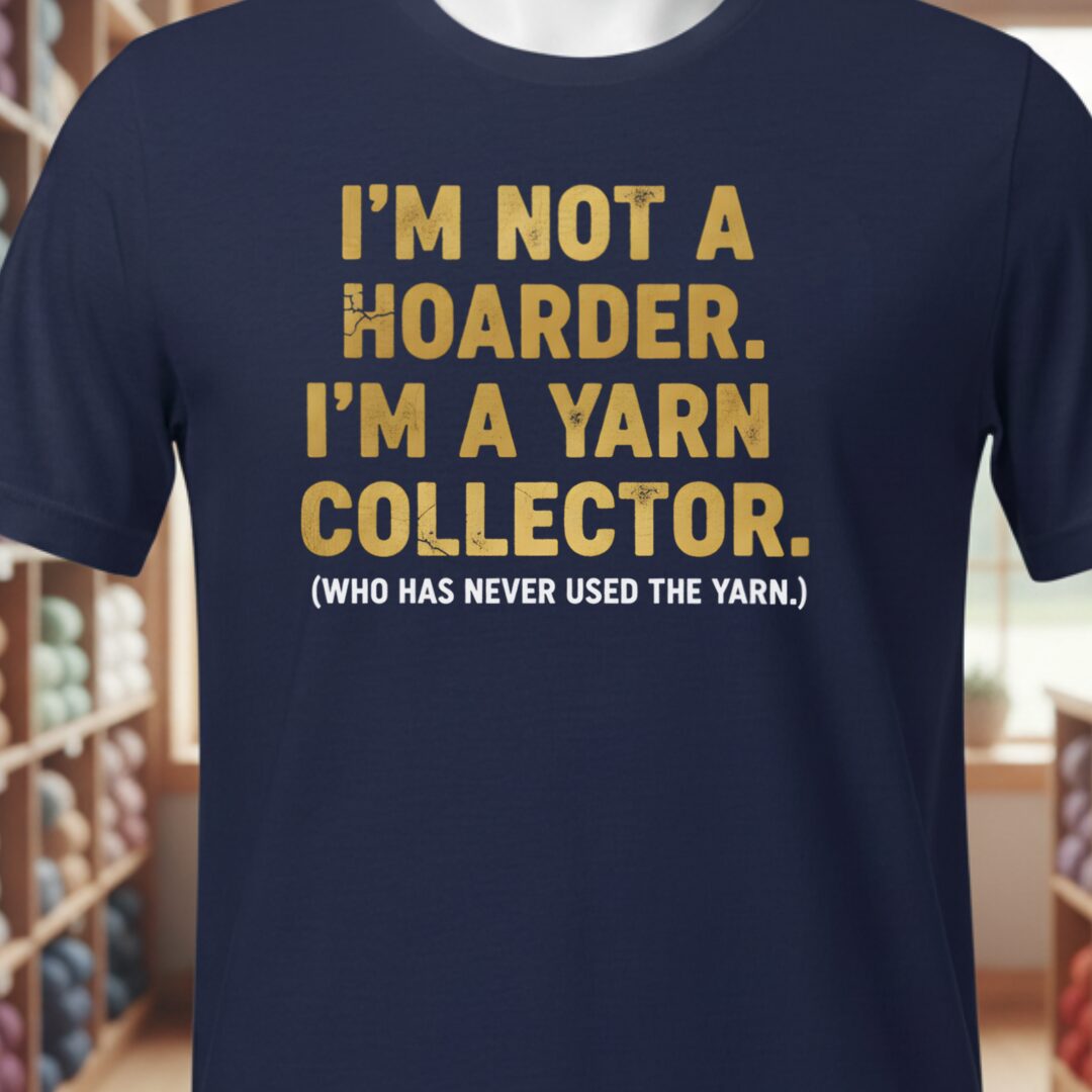 Yarn Collector T-Shirt Navy t-shirt