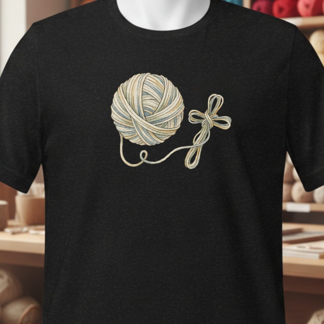 Yarn Cross T-Shirt Black t-shirt