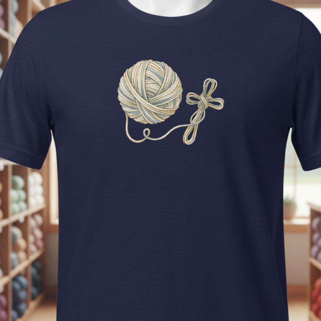 Yarn Cross T-Shirt Navy t-shirt