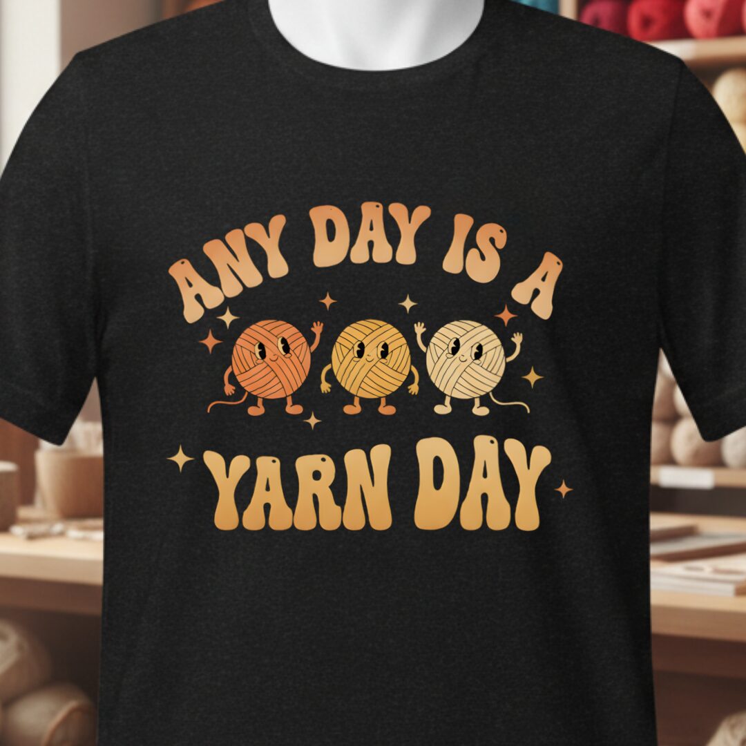 Yarn Day T-Shirt Black t-shirt