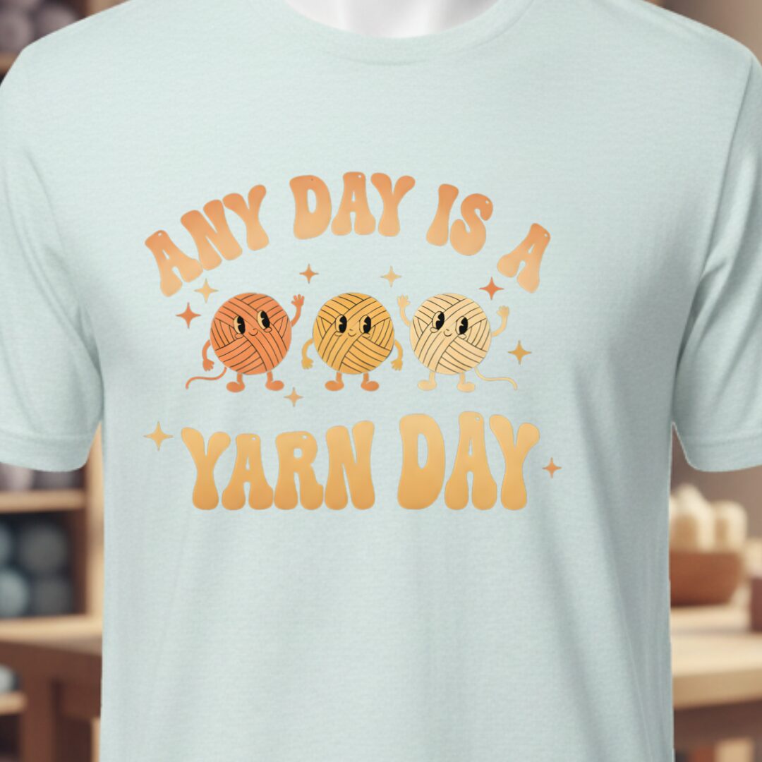 Yarn Day T-Shirt Ice Blue t-shirt