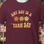 Yarn Day T-Shirt Maroon t-shirt