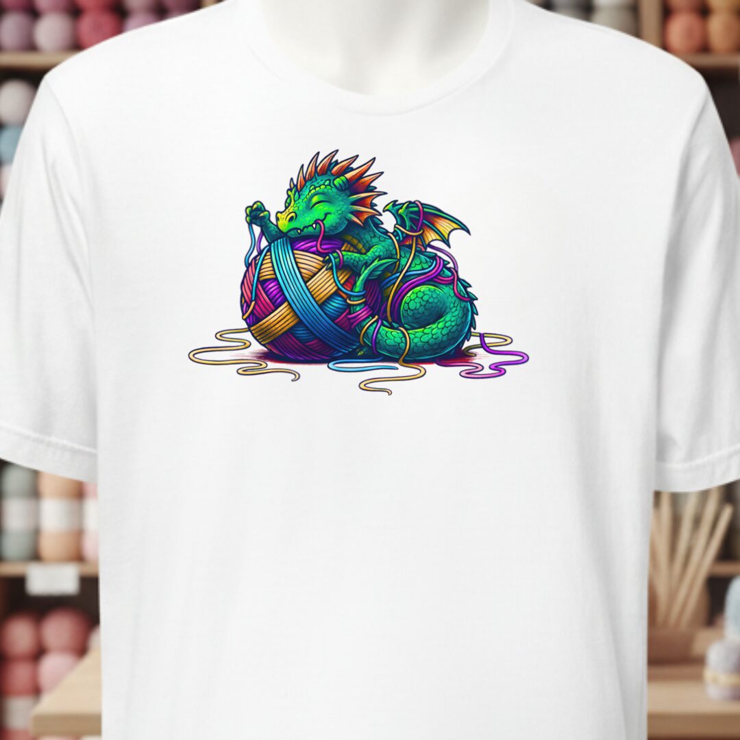 Yarn Dragon Hatchling T-Shirt White t-shirt