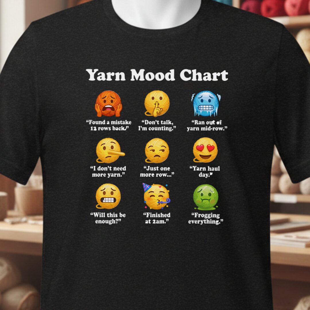 Yarn Emojis T-Shirt Black t-shirt
