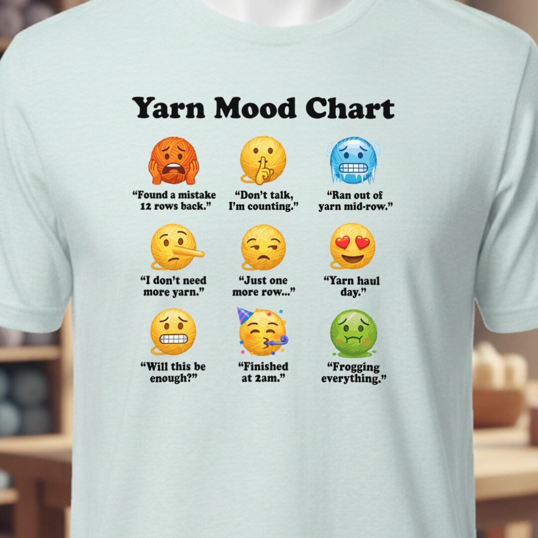 Yarn Emojis T-Shirt Ice Blue t-shirt