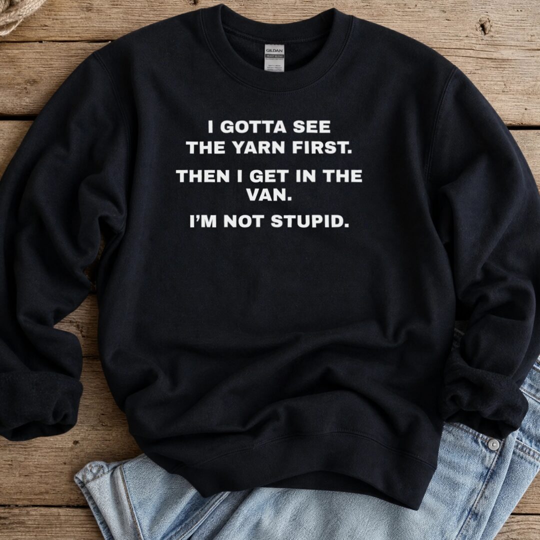 Yarn First Sweatshirt Black t-shirt