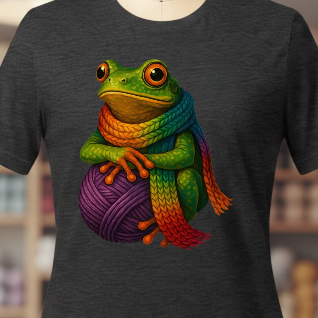 Yarn Frog T-Shirt Dark Grey t-shirt