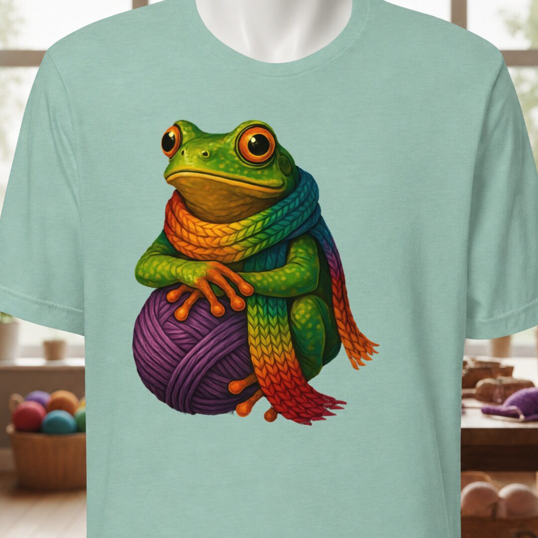 Yarn Frog T-Shirt Sea Breeze t-shirt