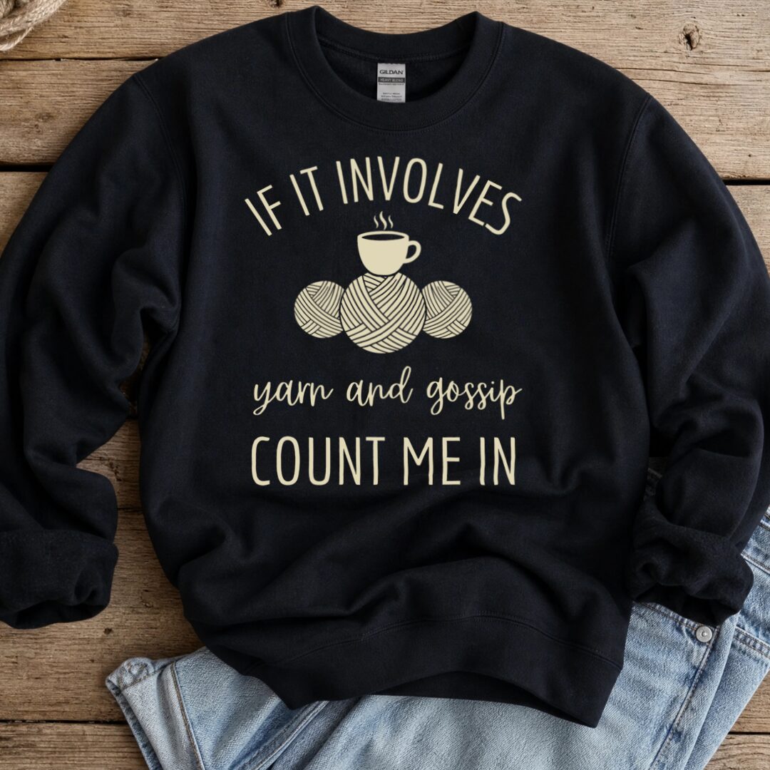Yarn & Gossip Sweatshirt Black t-shirt