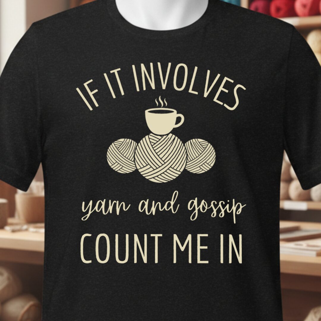 Yarn & Gossip T-Shirt Black t-shirt