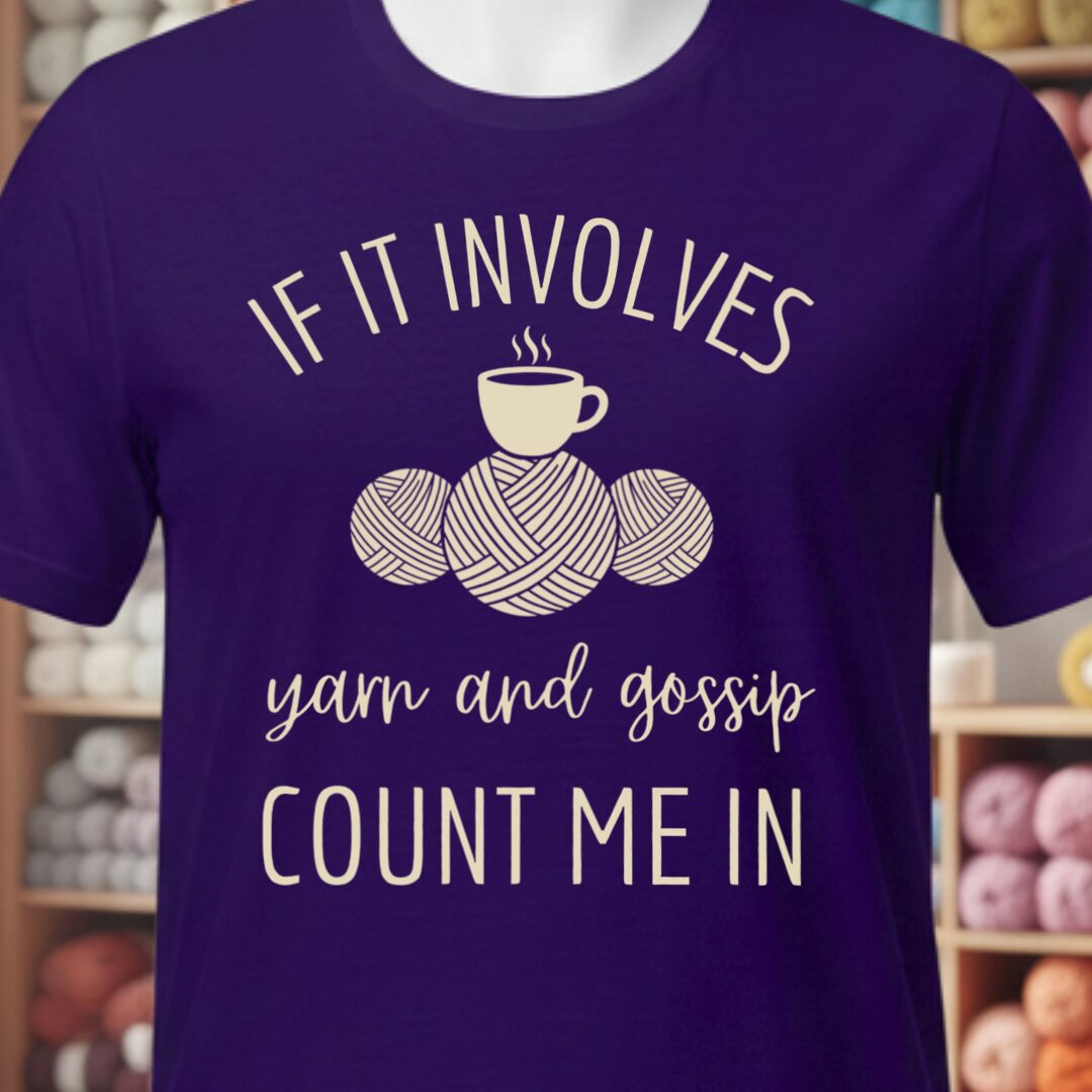 Yarn & Gossip T-Shirt Purple t-shirt