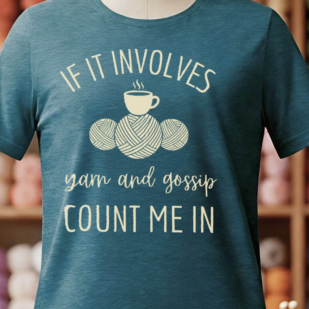 Yarn & Gossip T-Shirt Teal Blue t-shirt