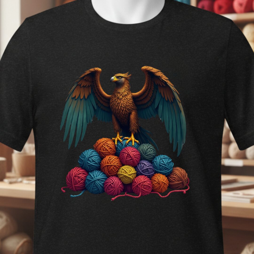 Yarn Guardian Eagle T-Shirt Black t-shirt