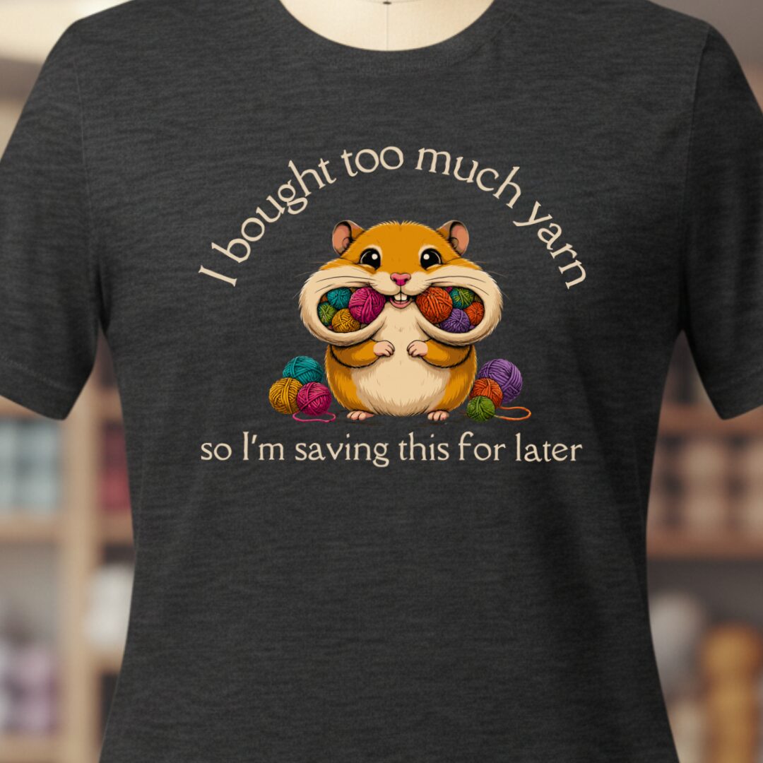 Yarn Hamster T-Shirt Dark Grey t-shirt