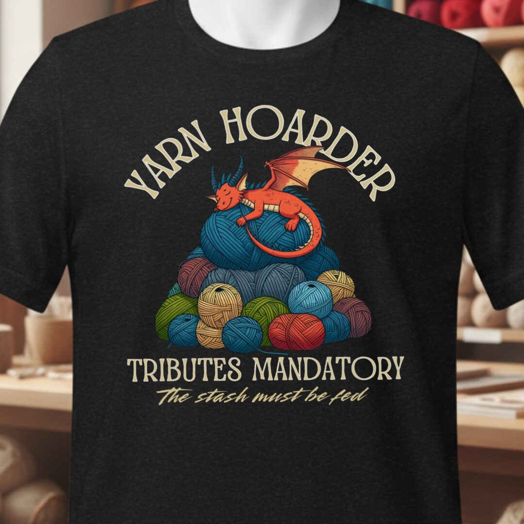 Yarn Hoarder T-Shirt Black t-shirt