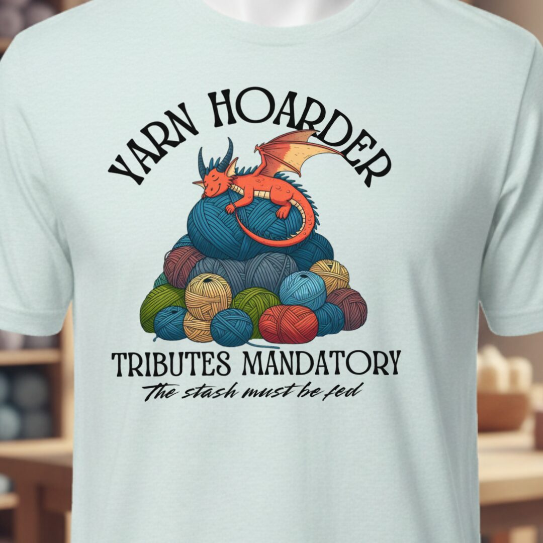 Yarn Hoarder T-Shirt Ice Blue t-shirt