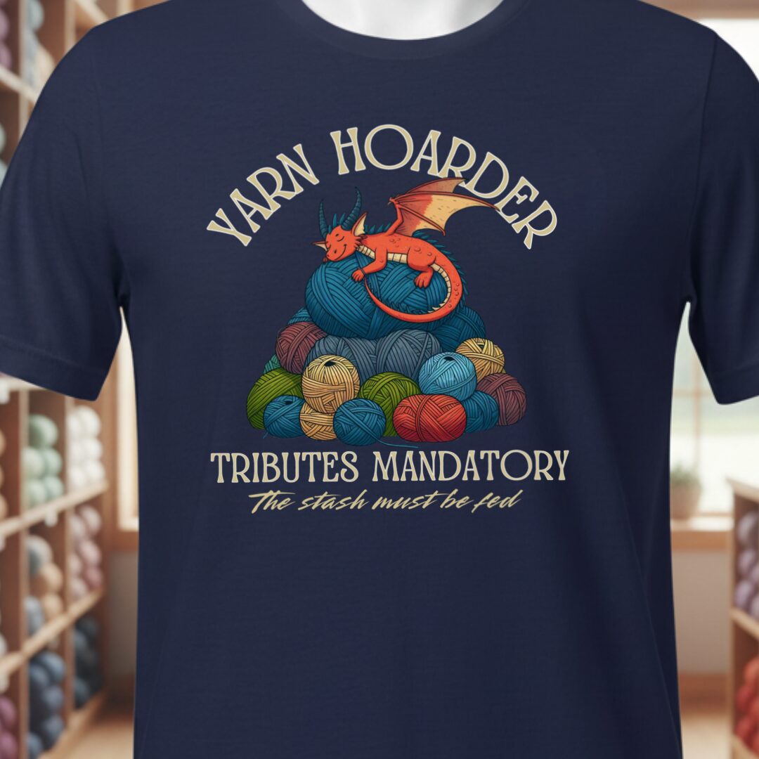 Yarn Hoarder T-Shirt Navy t-shirt