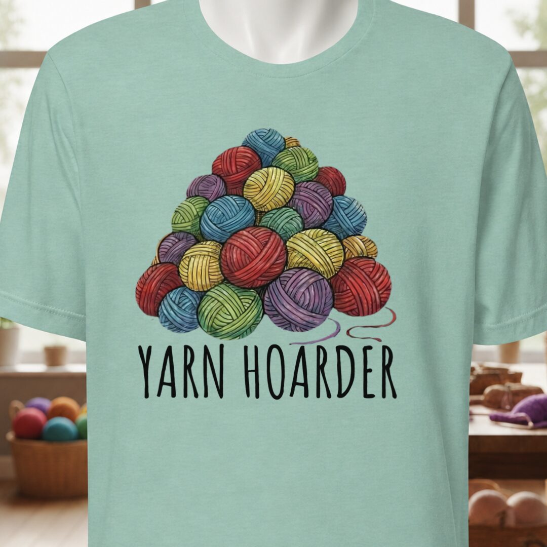 Yarn Hoarder Pile T-Shirt Sea Breeze t-shirt