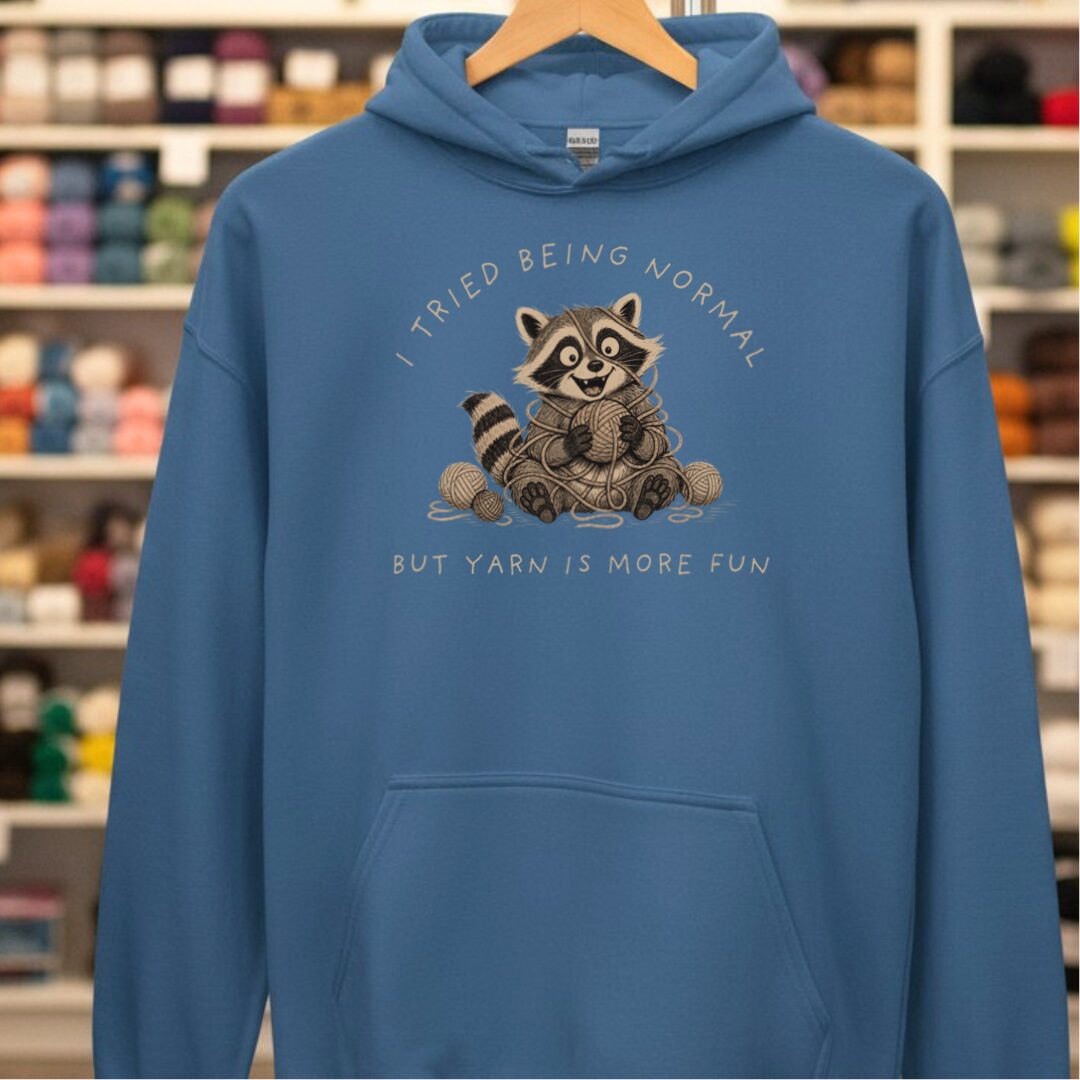 Yarn Is More Fun Indigo Blue Hoodie.jpg
