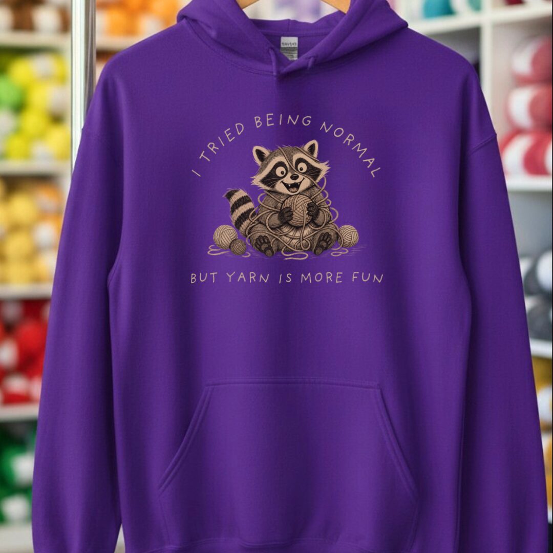 Yarn Is More Fun Purple Hoodie.jpg