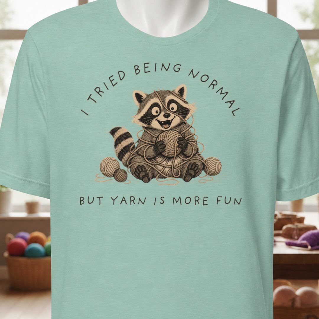 Yarn Is More Fun Sea Breeze T-Shirt.jpg