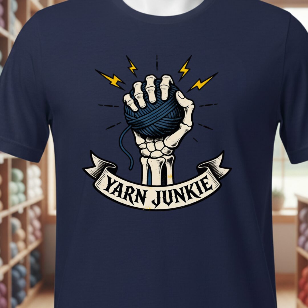Yarn Junkie T-Shirt Navy t-shirt