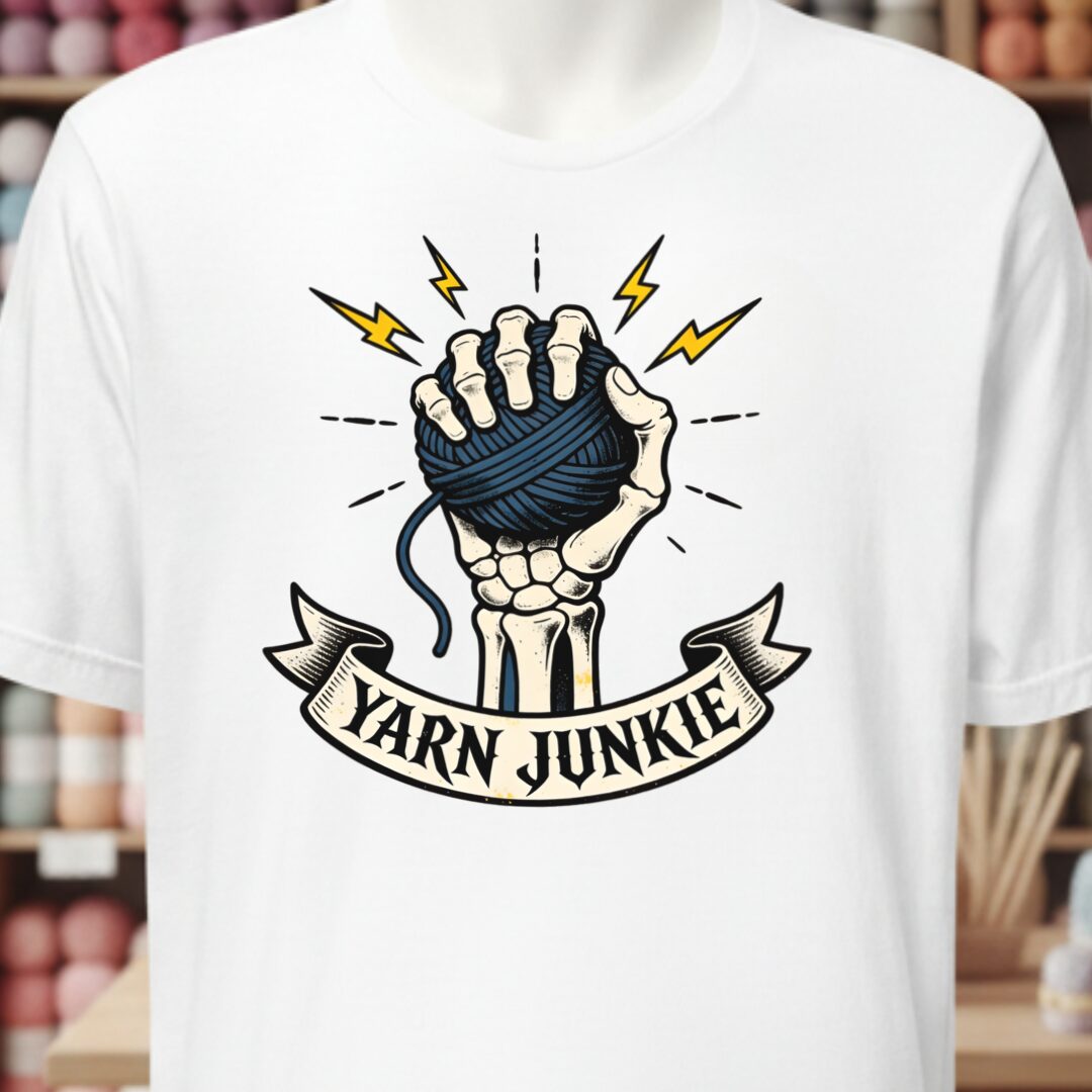Yarn Junkie T-Shirt White t-shirt