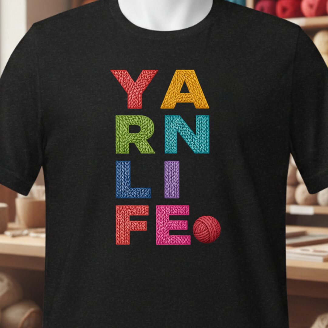 Yarn Life T-Shirt Black t-shirt
