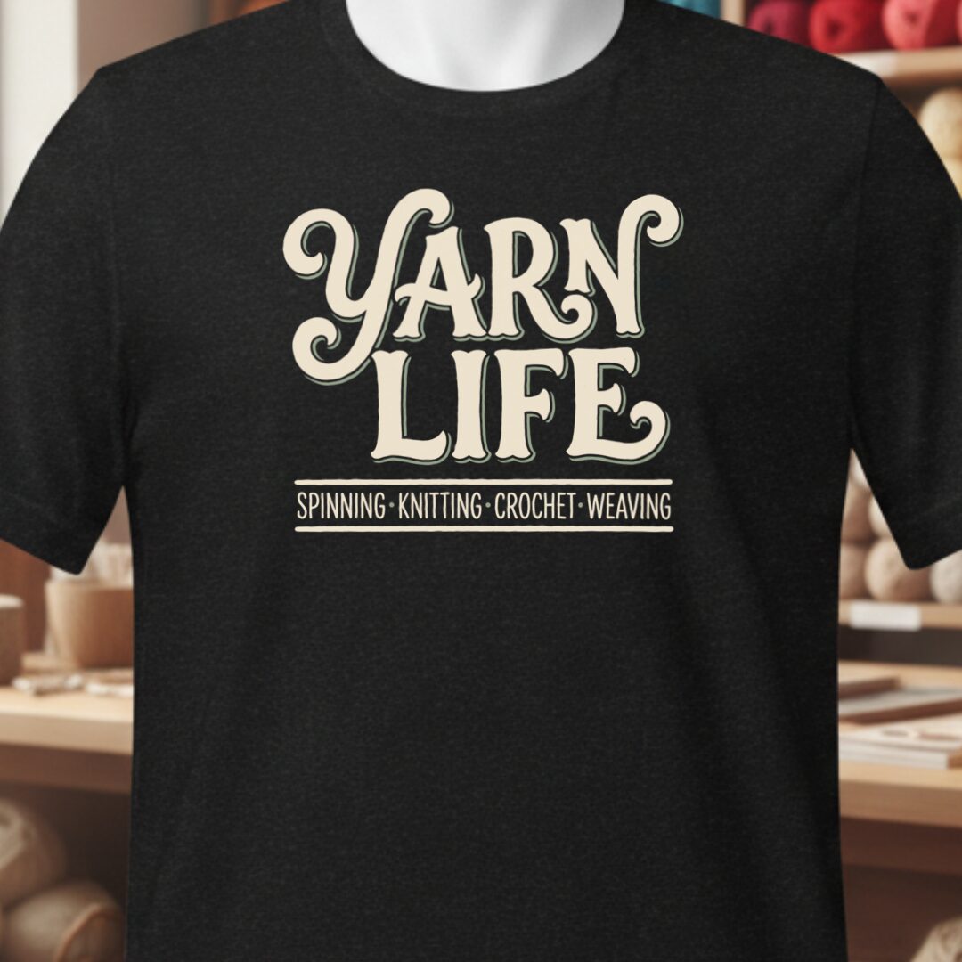 Yarn Life Crafts T-Shirt Black t-shirt