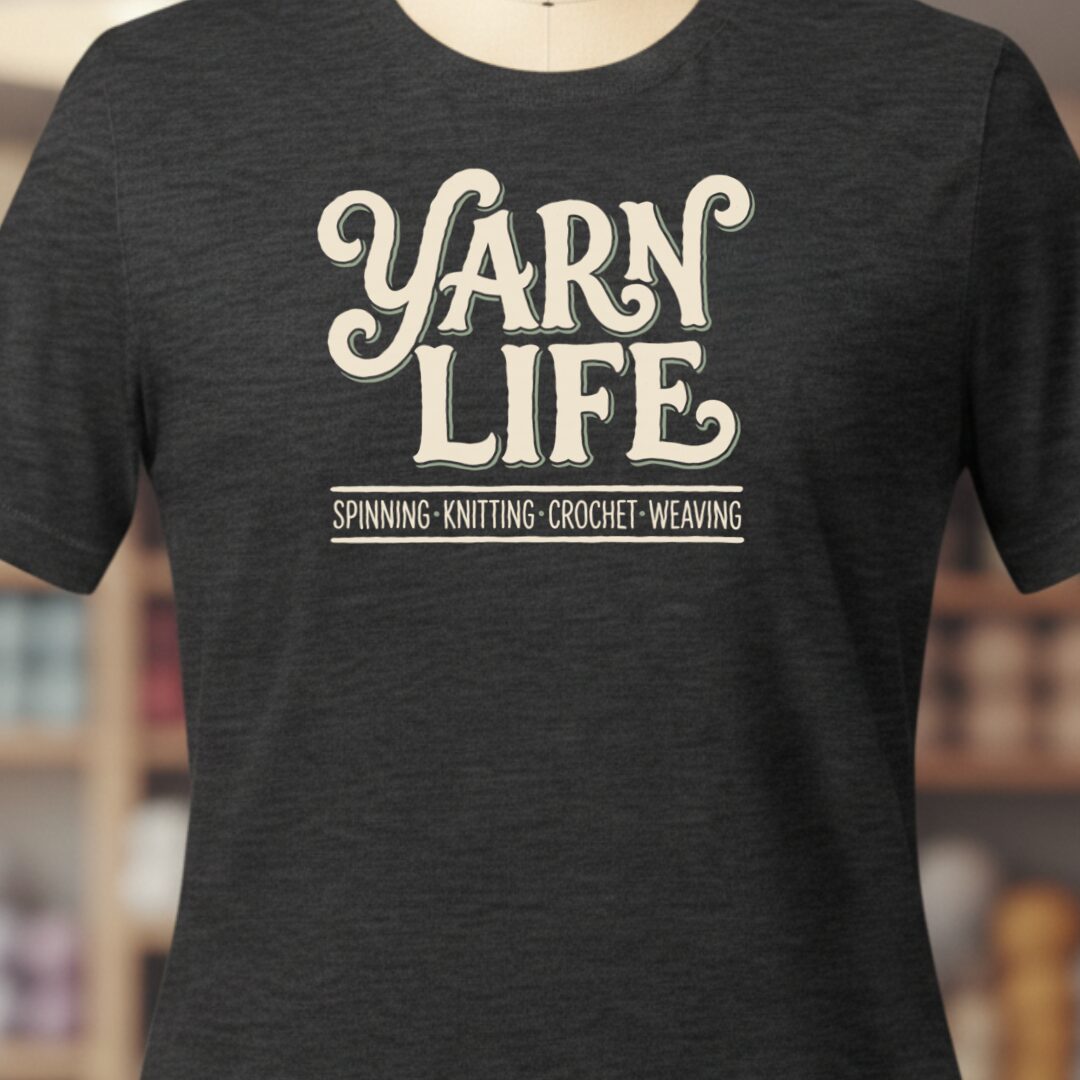 Yarn Life Crafts T-Shirt Dark Grey t-shirt