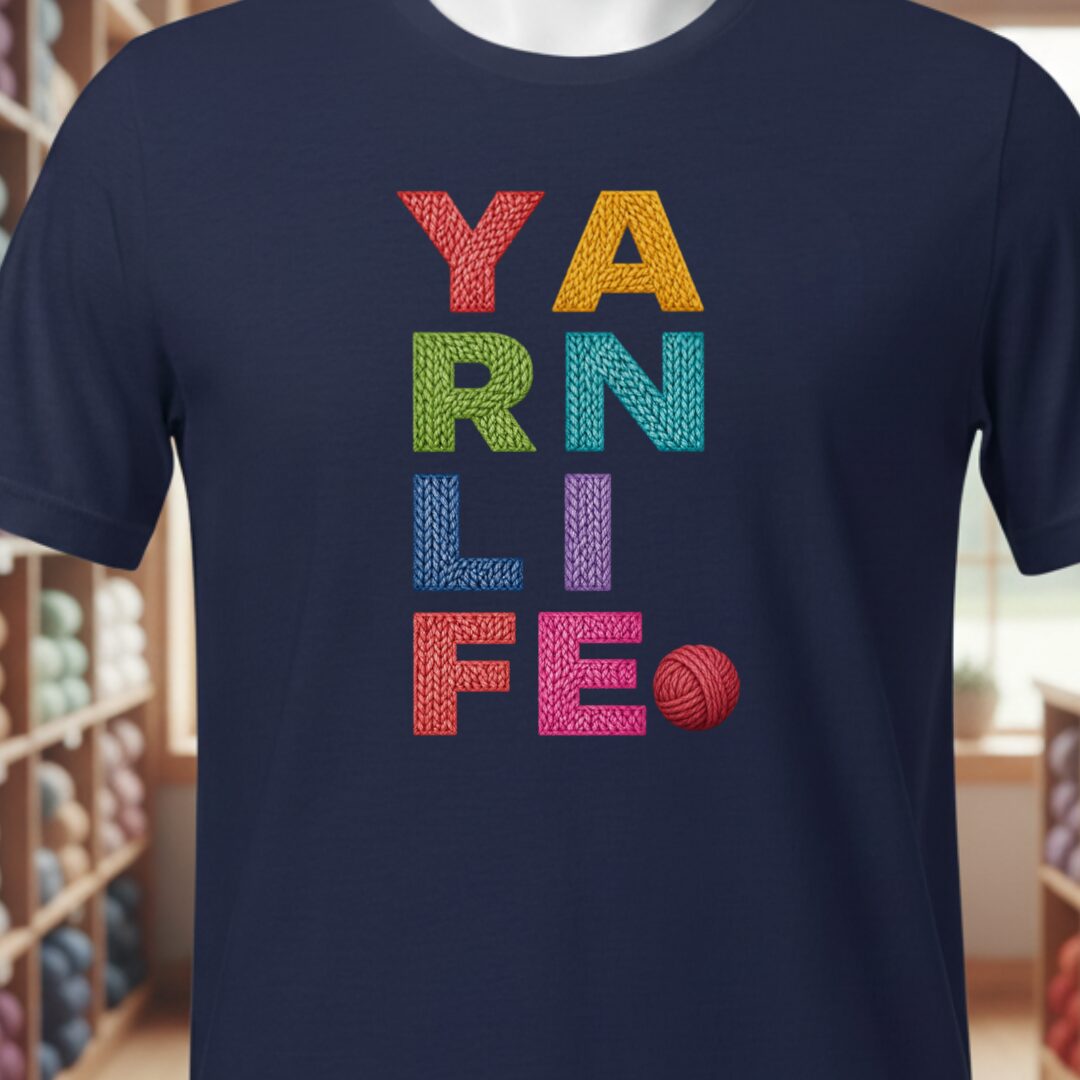 Yarn Life T-Shirt Navy t-shirt