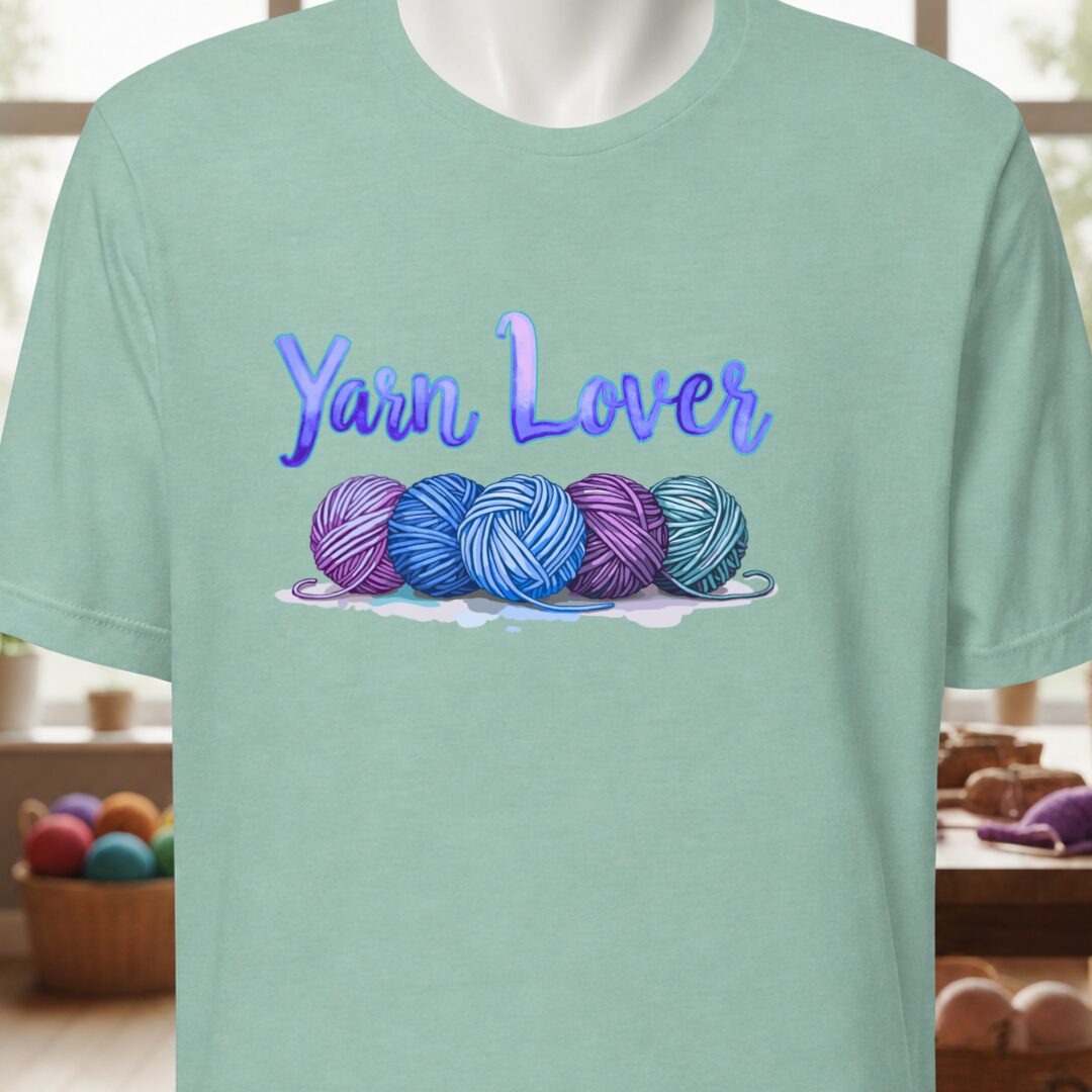 Yarn Lover (blues) T-Shirt Sea Breeze t-shirt