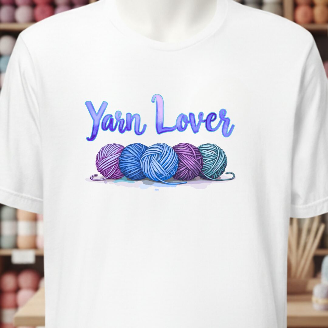Yarn Lover (blues) T-Shirt White t-shirt