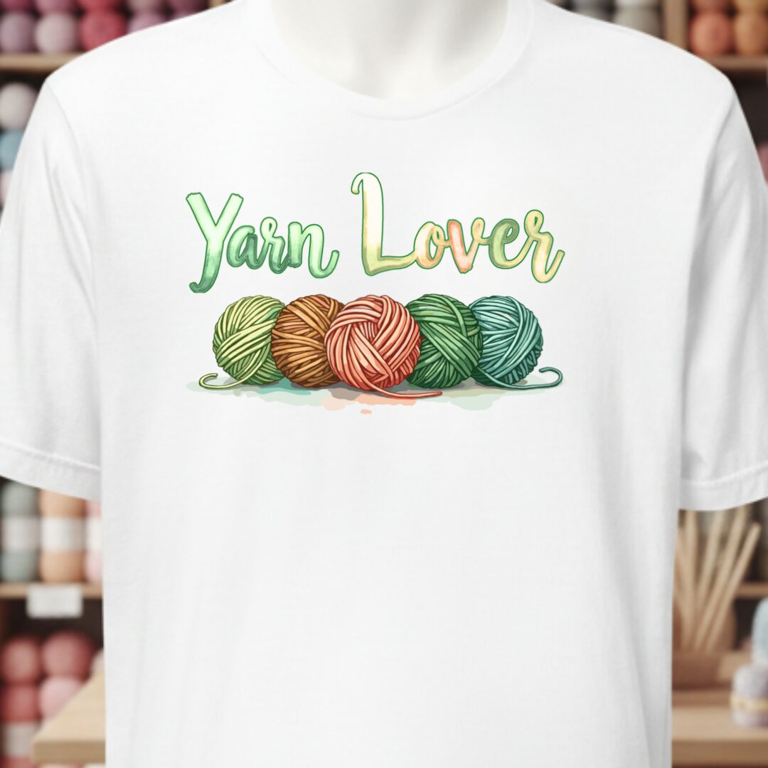 Yarn Lover (earthy) T-Shirt White t-shirt