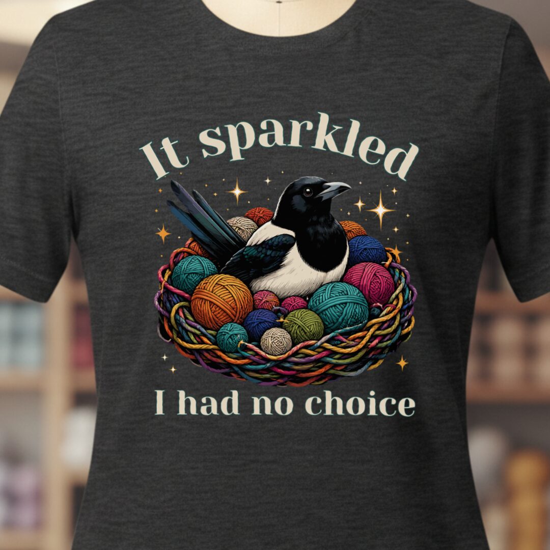 Yarn Magpie T-Shirt Dark Grey t-shirt