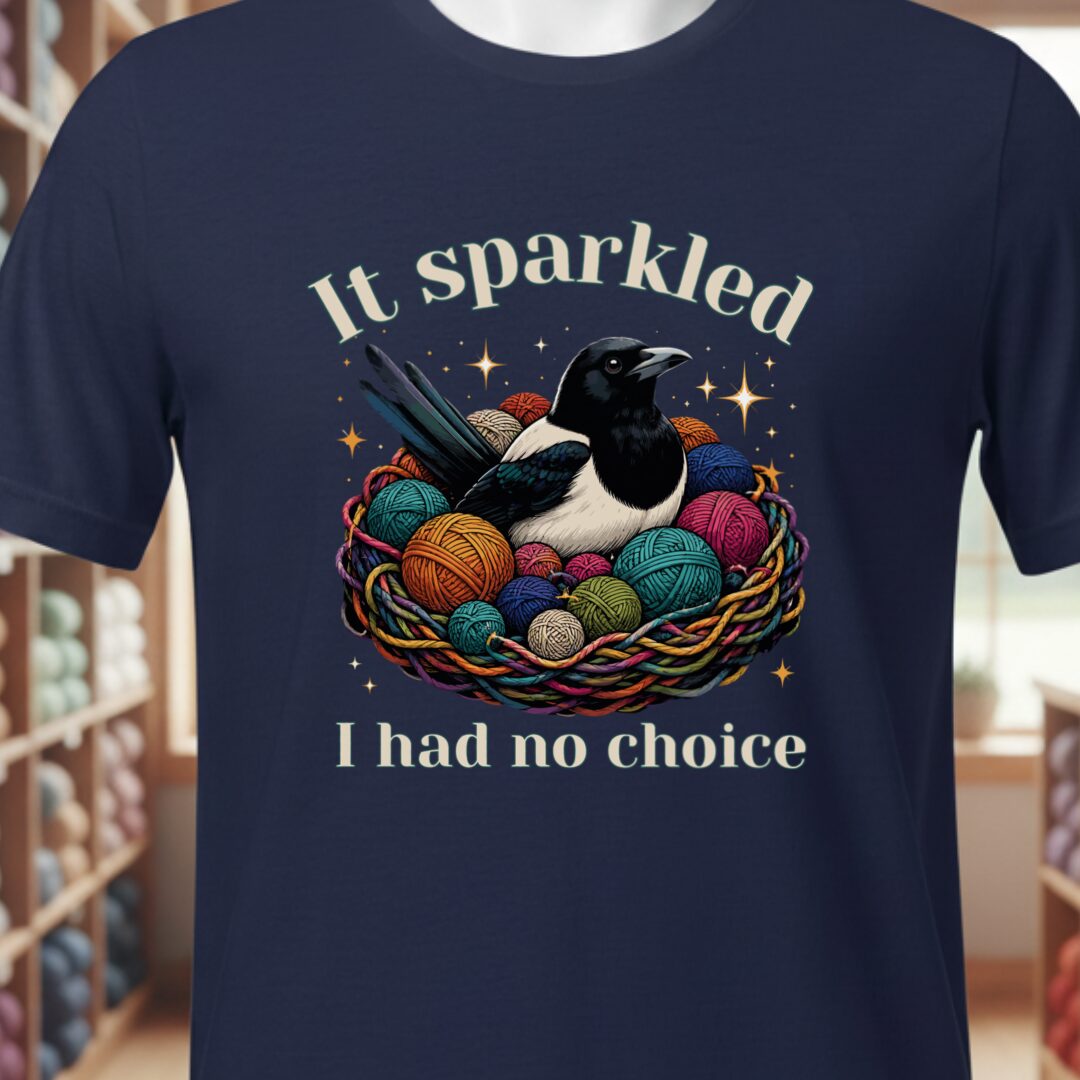 Yarn Magpie T-Shirt Navy t-shirt