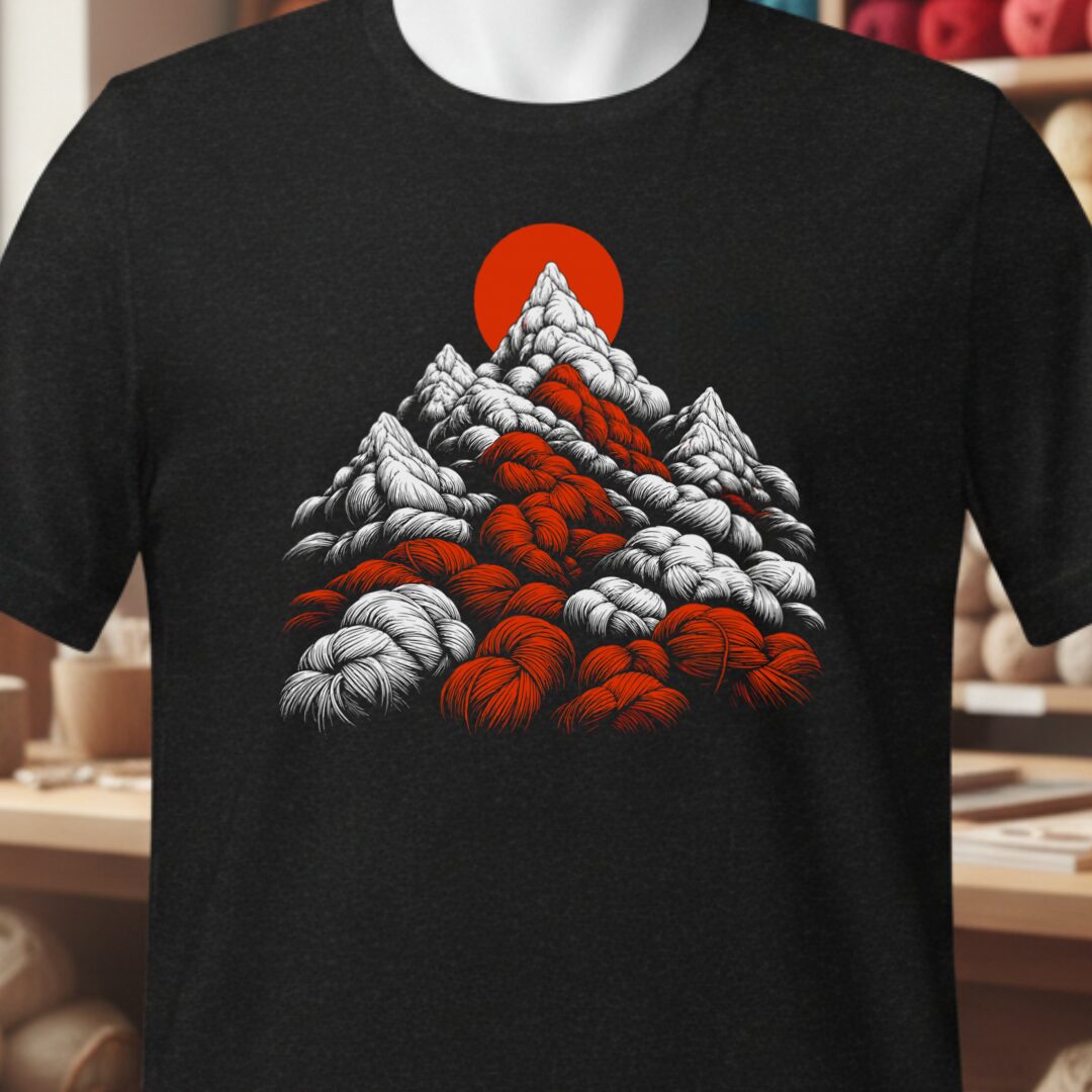 Yarn Mountain T-Shirt Black t-shirt