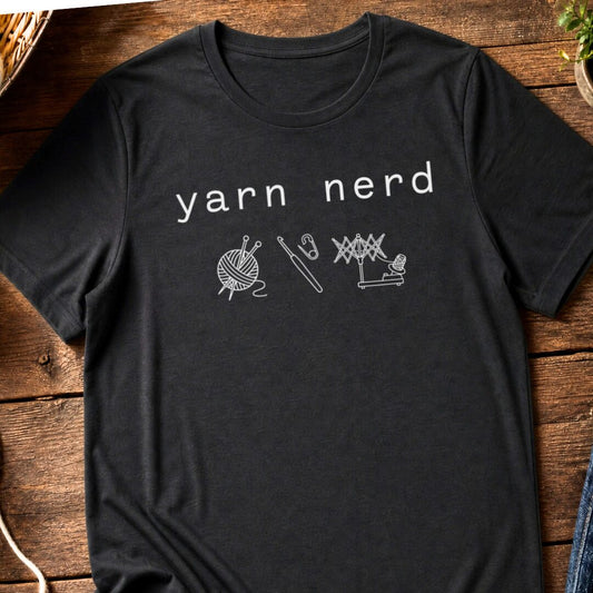 Yarn Nerd T-Shirt Black t-shirt