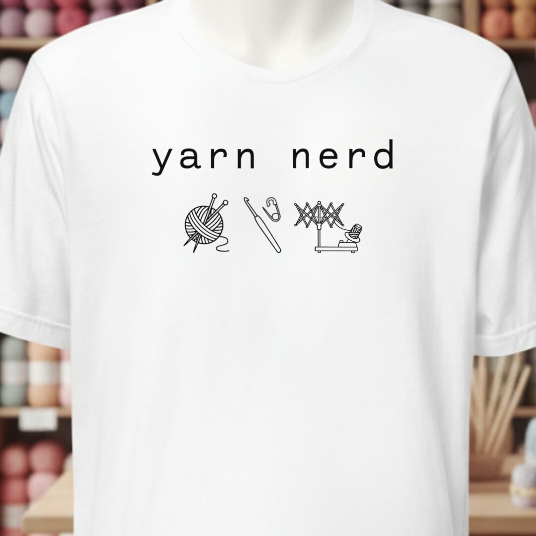 Yarn Nerd White T-Shirt.jpg