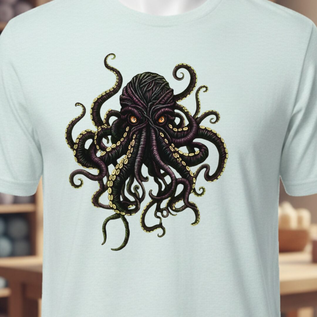Yarn Sea Monster T-Shirt Ice Blue t-shirt