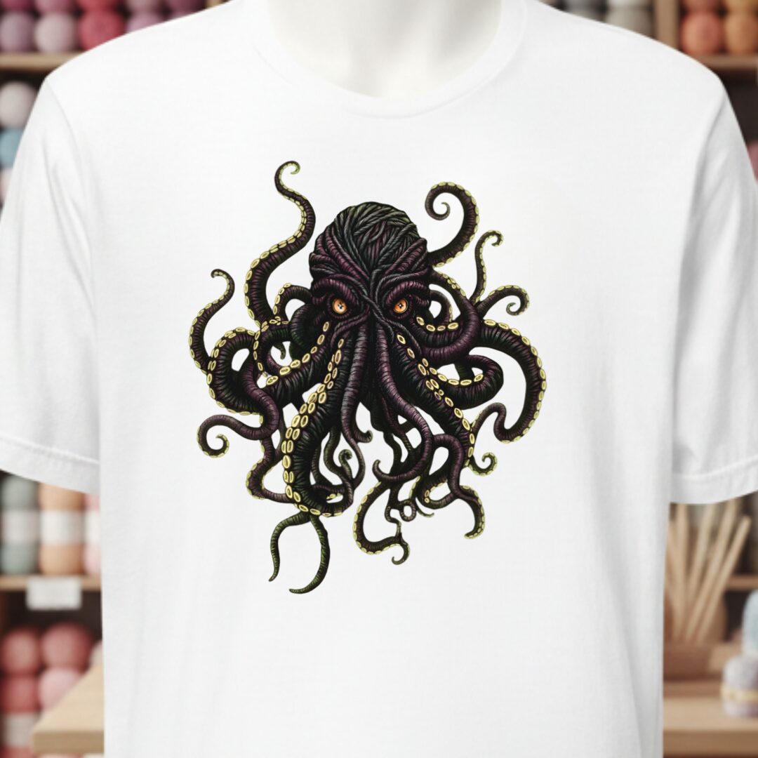 Yarn Sea Monster T-Shirt White t-shirt