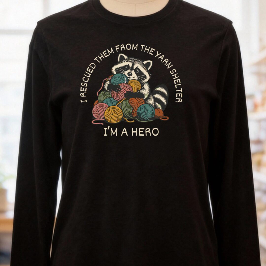 Yarn Shelter Long Sleeve Tee Black t-shirt