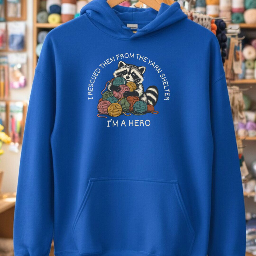 Yarn Shelter Hoodie Royal t-shirt