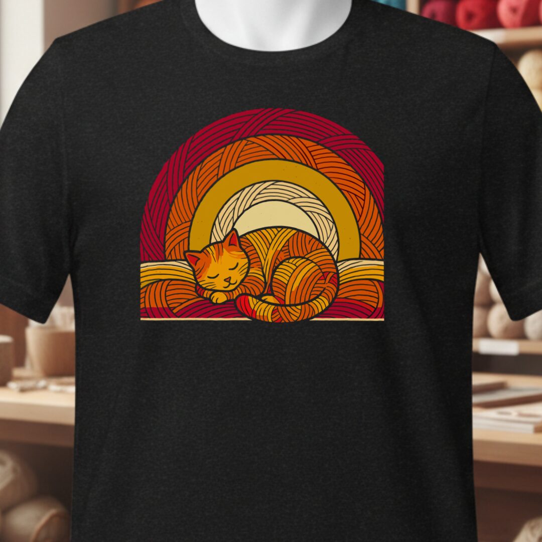 Yarn Sunset T-Shirt Black t-shirt