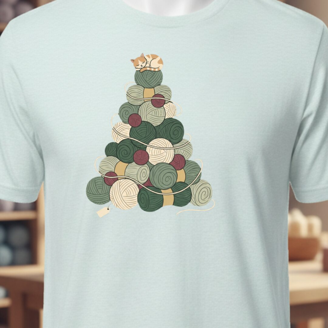 Yarn Tree T-Shirt Ice Blue t-shirt