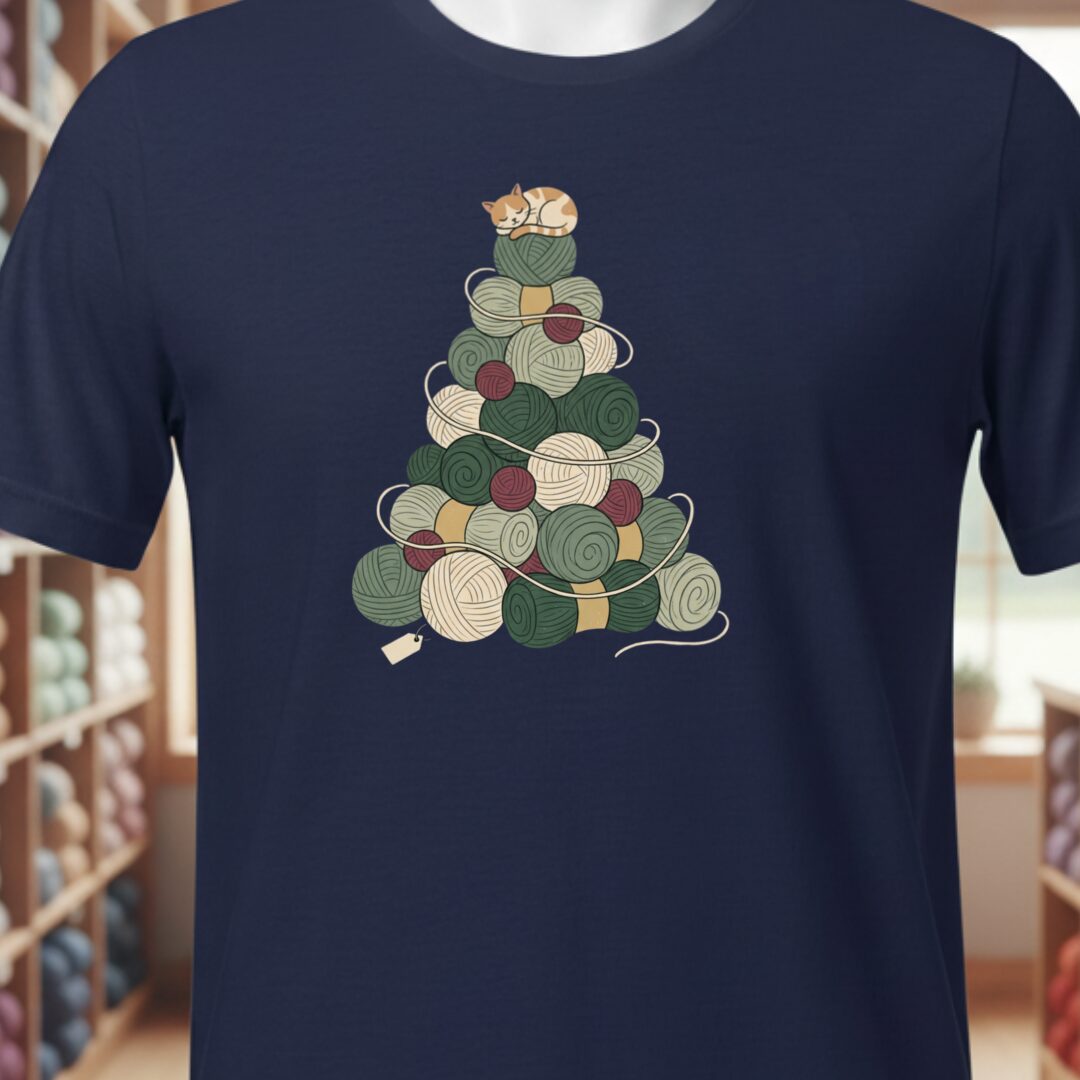 Yarn Tree T-Shirt Navy t-shirt